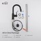 Kibi Circular Single Handle Pull Down Kitchen & Bar Sink Faucet with Soap Dispenser C-KKF2011MB-KSD100MB - alternate 2
